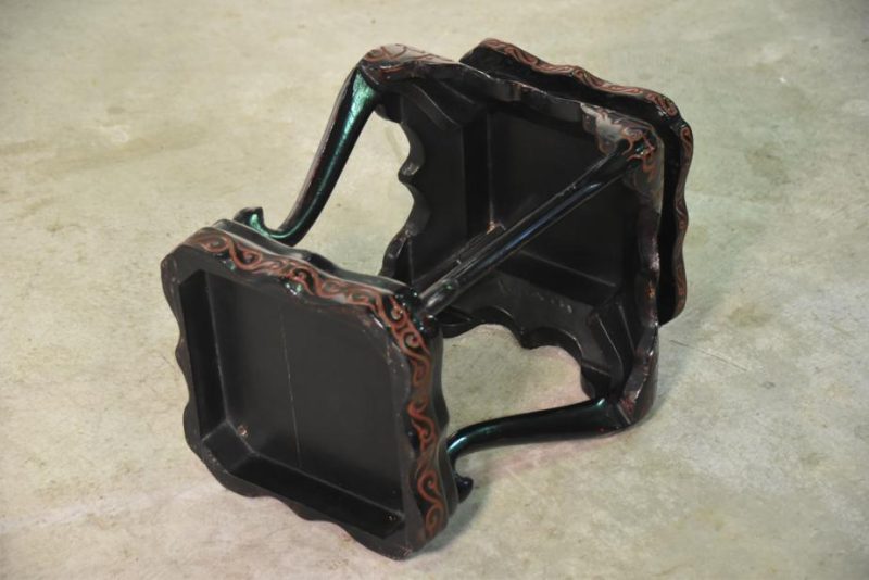 Japanese Carved Lacquer Stand - Image 3