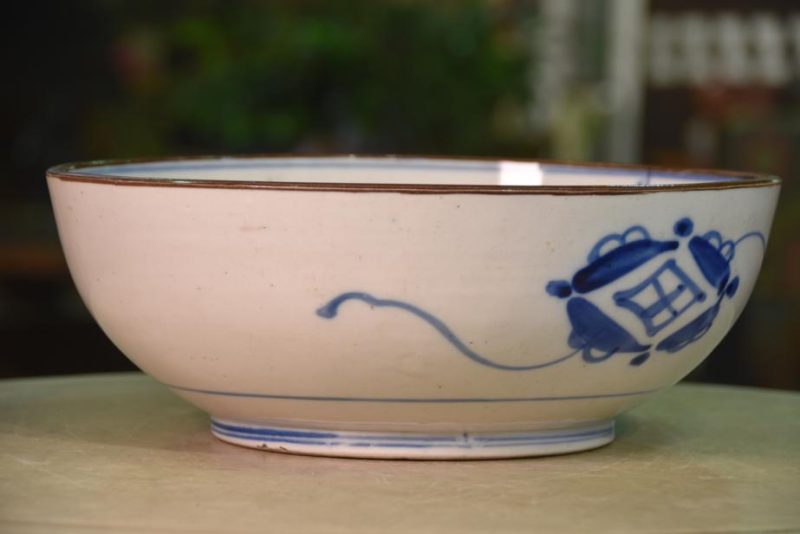 Japanese Blue and White Ceramic Bowl - Image 6