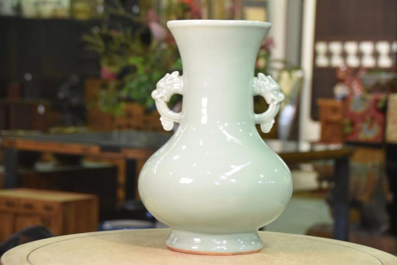 Japanese Celadon  Seiji Vase - Image 2