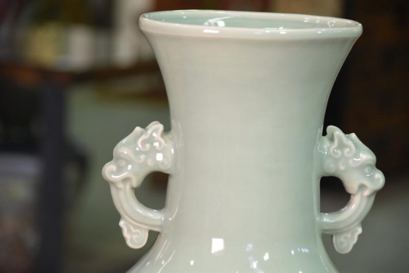 Japanese Celadon  Seiji Vase - Image 8