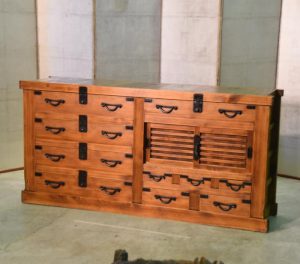 Antique Multi Drawer Japanese Sideboard