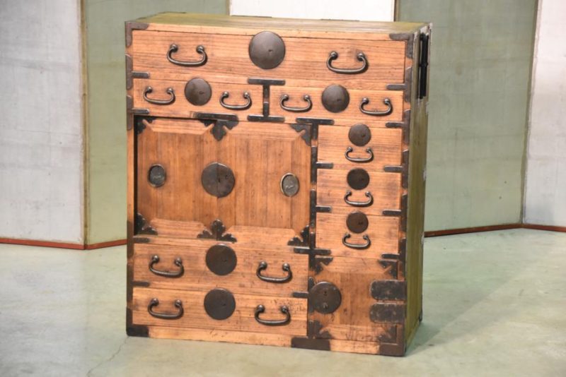 Tokyo Region Meiji Period Merchant Chest with Secret Drawer