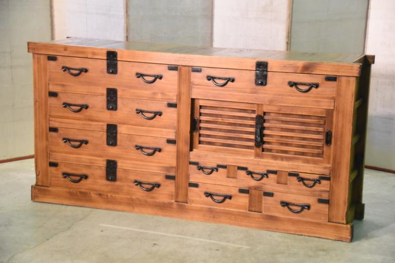 Antique Multi Drawer Japanese Sideboard - Image 2