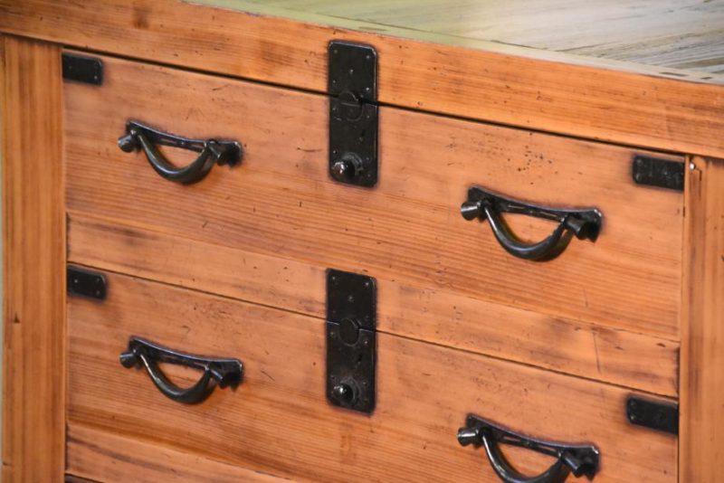 Antique Multi Drawer Japanese Sideboard - Image 11