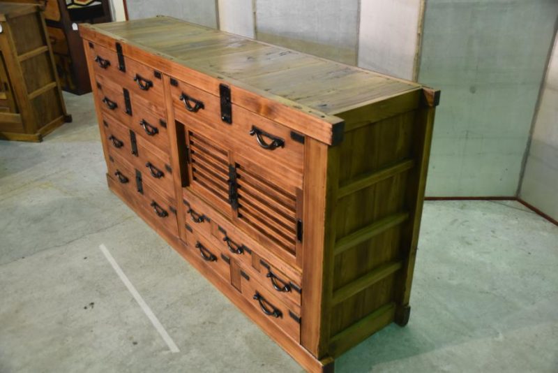 Antique Multi Drawer Japanese Sideboard - Image 7
