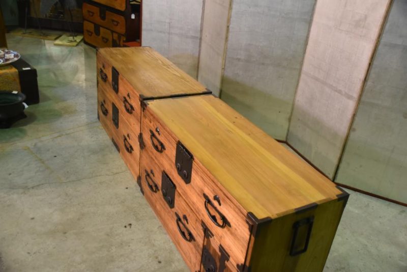 Large Japanese Antique Clothing Chest of Drawers - Image 13