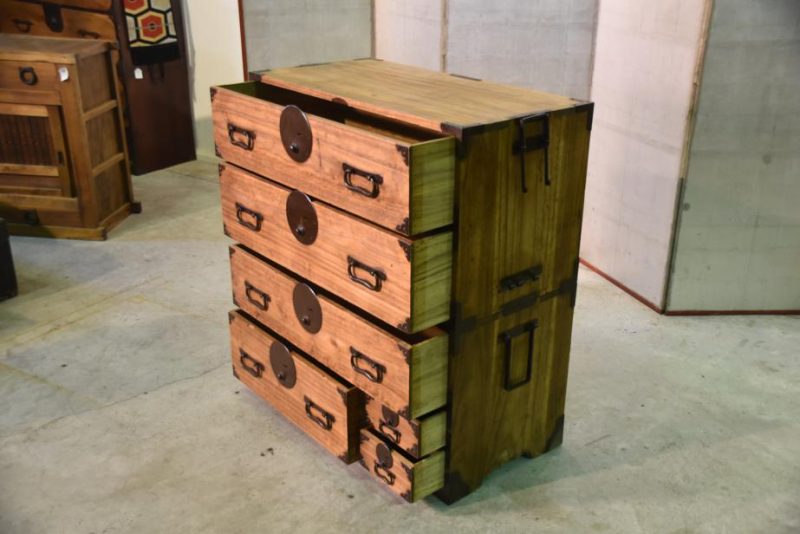 Antique Clothing Chest on Chest - Image 7
