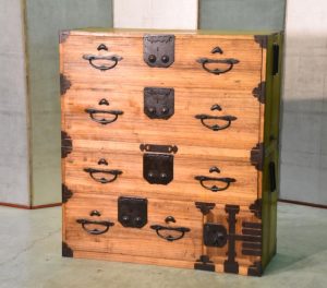Large Japanese Antique Clothing Chest of Drawers