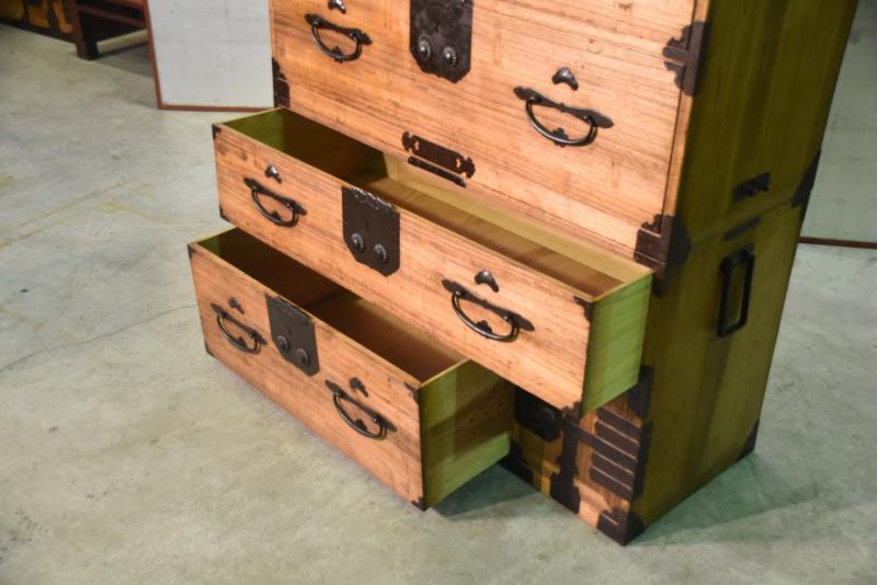 Large Japanese Antique Clothing Chest of Drawers - Image 6