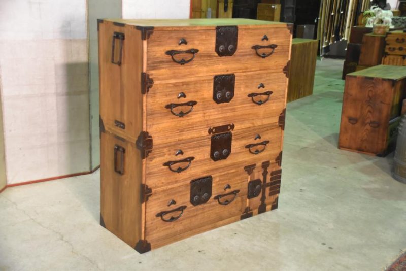 Large Japanese Antique Clothing Chest of Drawers - Image 3