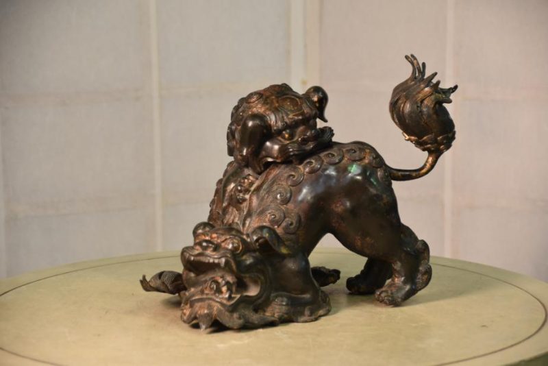 Bronze Shi Shi Koro Incense Burner - Image 11