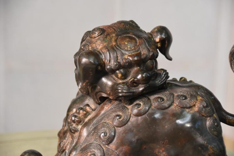 Bronze Shi Shi Koro Incense Burner - Image 9