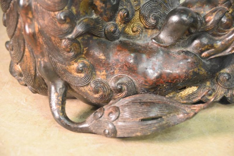 Bronze Shi Shi Koro Incense Burner - Image 7