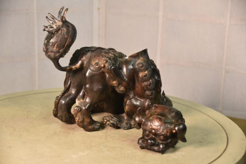 Bronze Shi Shi Koro Incense Burner - Image 6