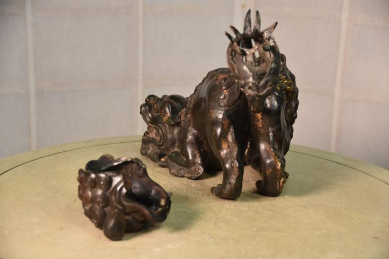 Bronze Shi Shi Koro Incense Burner - Image 5