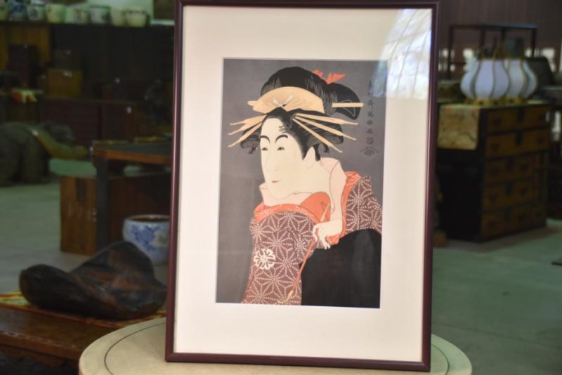 Framed Wood Block Print