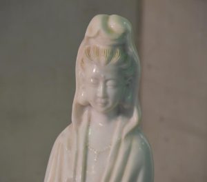 Chinese Marble Quanyin Kannon Statue