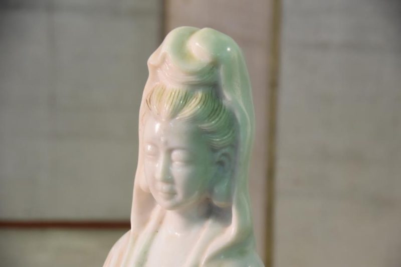 Chinese Marble Quanyin Kannon Statue - Image 6