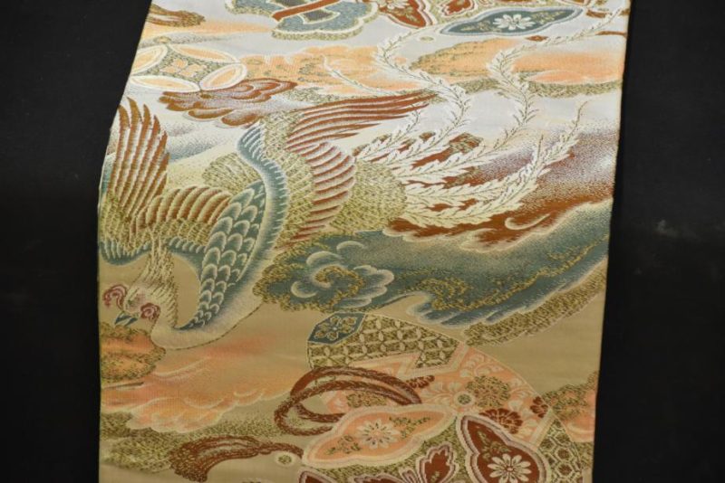 Japanese Phoenix Obi Sash Table Runner - Image 2