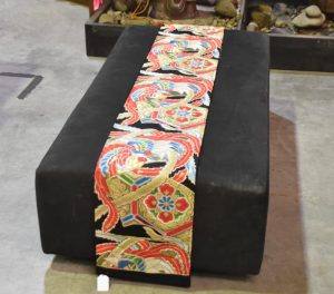 Japanese Phoenix Obi Brocade Table Runner