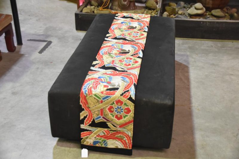 Japanese Phoenix Obi Brocade Table Runner