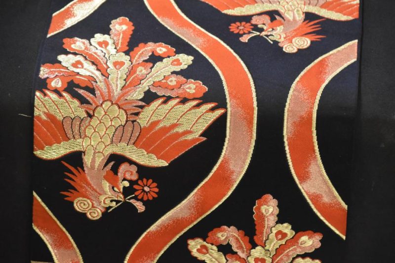 Japanese Silk Table Runner Obi Sash - Image 8