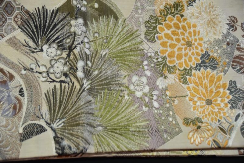 Japanese Vintage Double Sided Maru Obi Sash - Image 10