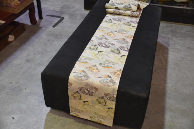Japanese Vintage Double Sided Maru Obi Sash - Image 8