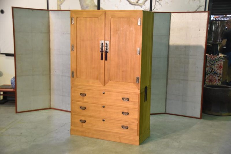 Solid Wood Japanese Vintage Wedding Chest