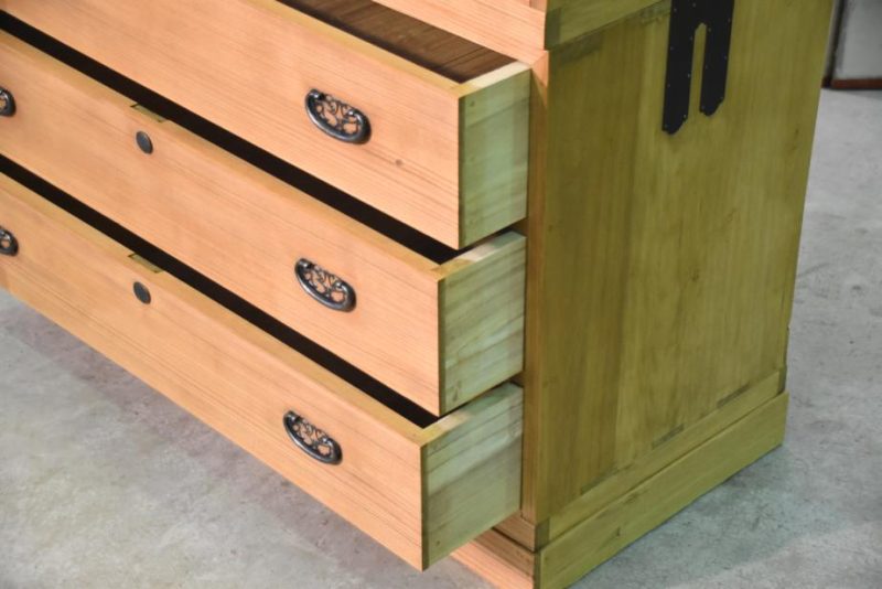 Solid Wood Japanese Vintage Wedding Chest - Image 8