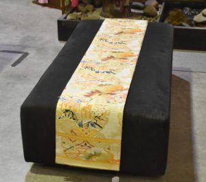 Japanese Vintage Silk Brocade Table Runner Obi Sash