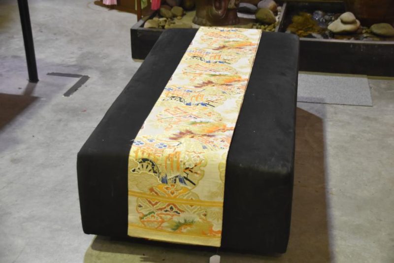 Japanese Vintage Silk Brocade Table Runner Obi Sash
