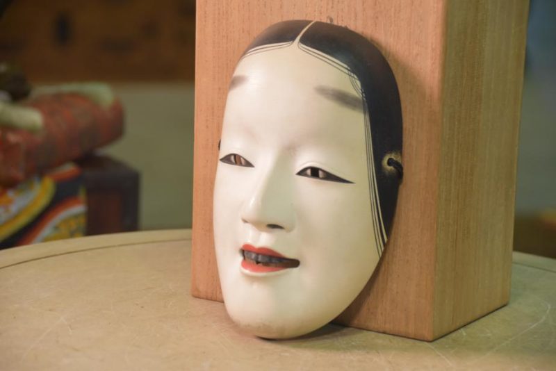 Japanese Wooden Noh Mask - Image 2