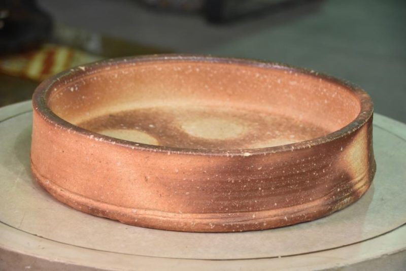 Shigaraki Pottery Bowl Vase - Image 2
