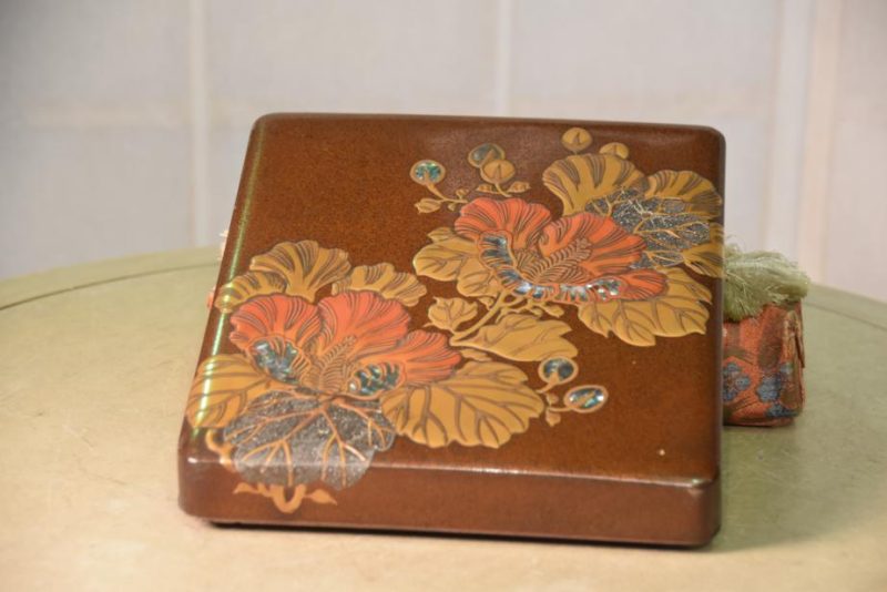 Maki-E Lacquer Writing Box Suzuri Bako