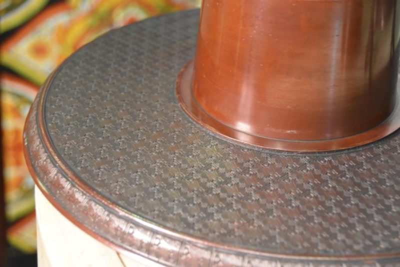 Japanese Vintage Bronze 3 Section Vase Usubata - Image 4