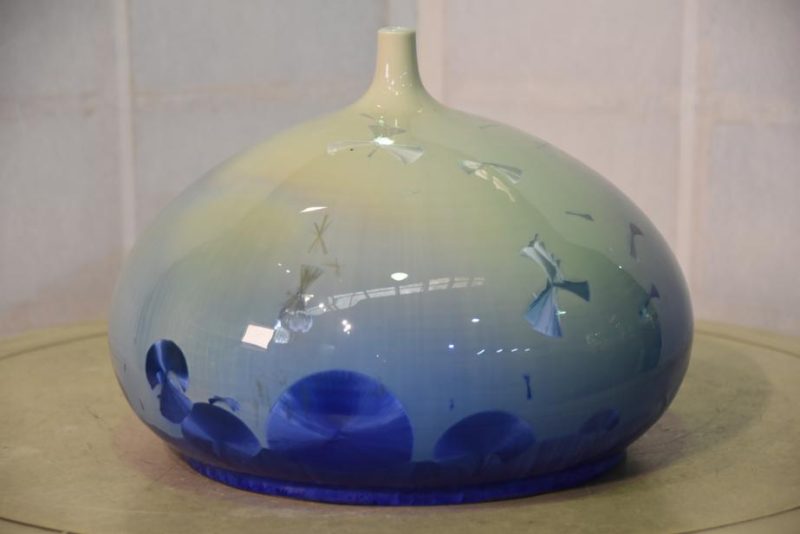 Porcelain Crystaline Vase