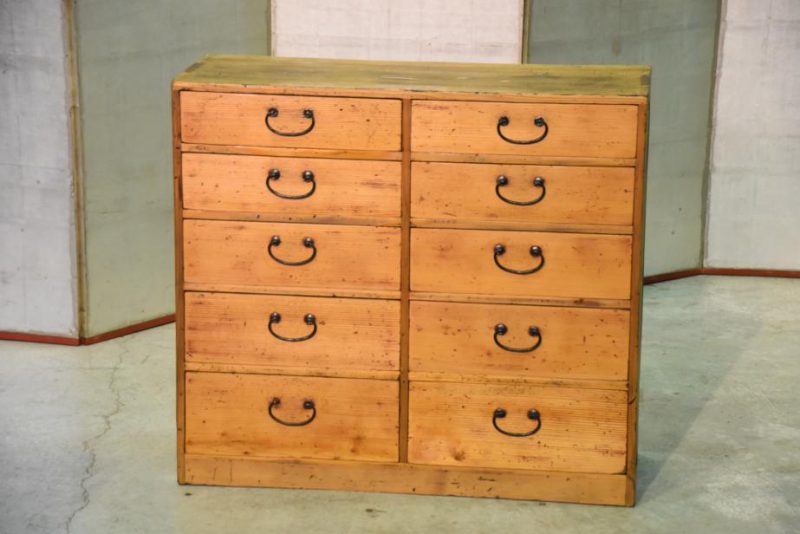 Japanese Antique Chest of Drawers Hikidashi - Image 9