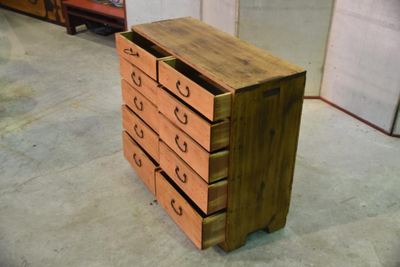 Japanese Antique Chest of Drawers Hikidashi - Image 7