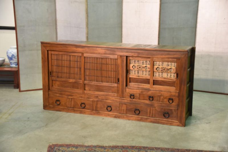 Antique Japanese Mizuya Sideboard