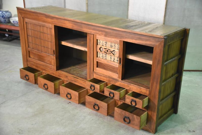 Antique Japanese Mizuya Sideboard - Image 8