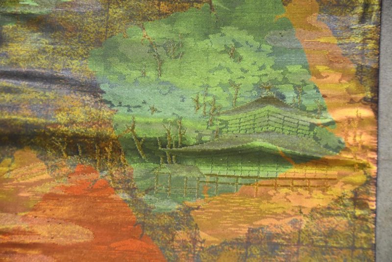 Japanese Gold Pavilion Temple Obi Sash - Image 4