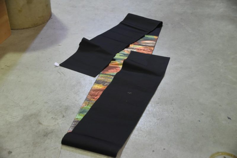 Japanese Gold Pavilion Temple Obi Sash - Image 3