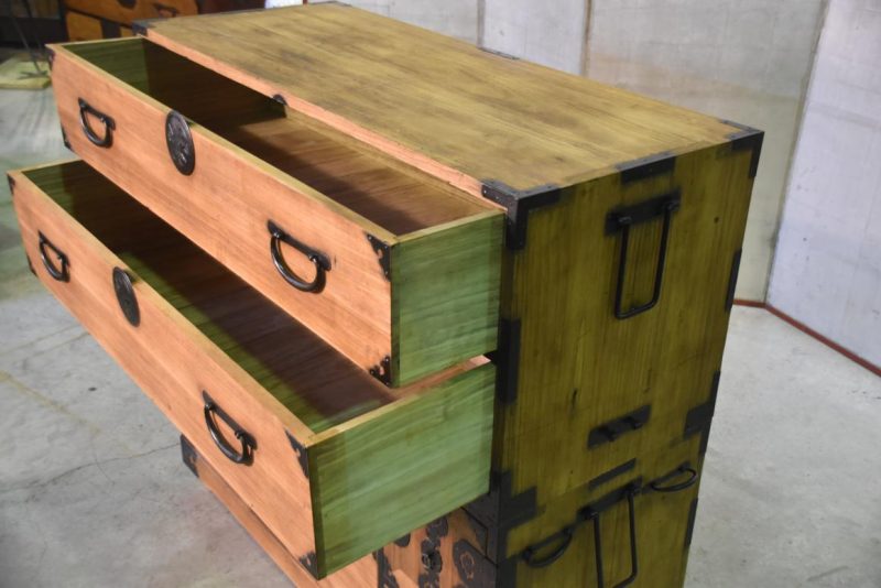 Japanese 5 Drawer Clothing Chest - Image 11