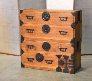 Antique Clothing Chest from Japan