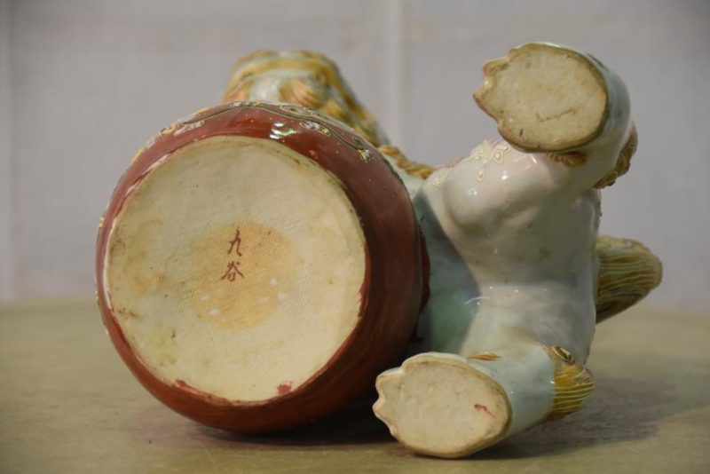 Japanese Porcelain Shi Shi - Buddhist Lion Dog by Kutani Yaki - Image 7