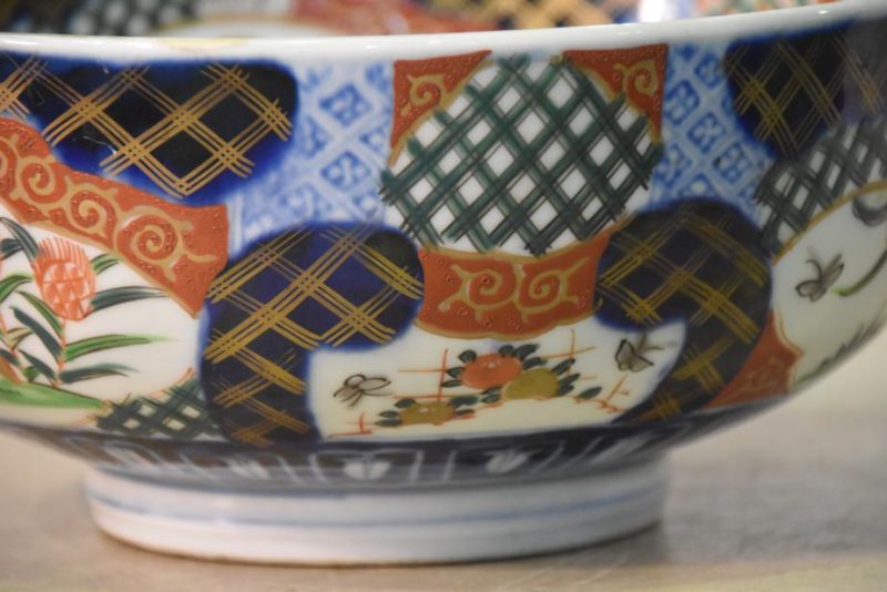 Coloured Imari Bowl - Japanese Porcelain - Image 11