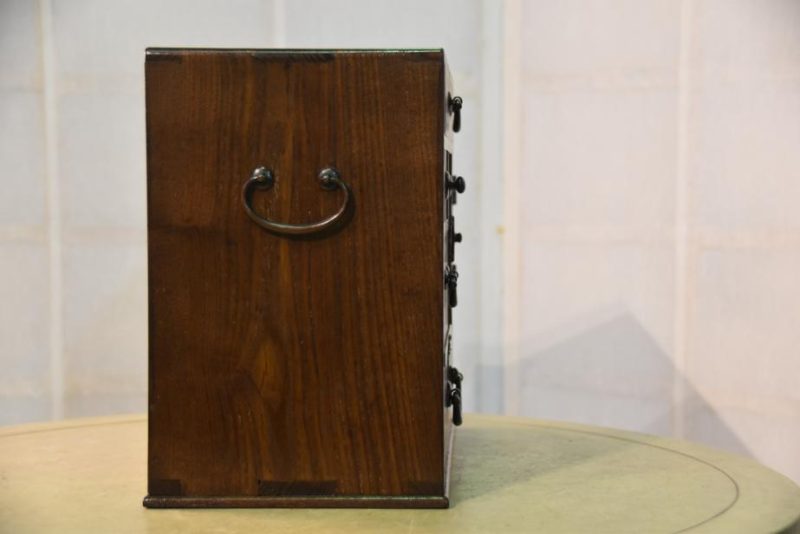 Japanese Antique Wood Sewing Box - Image 11
