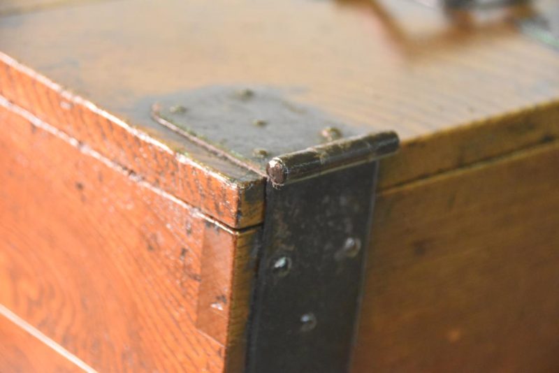 Japanese Antique Portable Writing Debt Collectors Box Suzuri Zeni Bako - Image 2