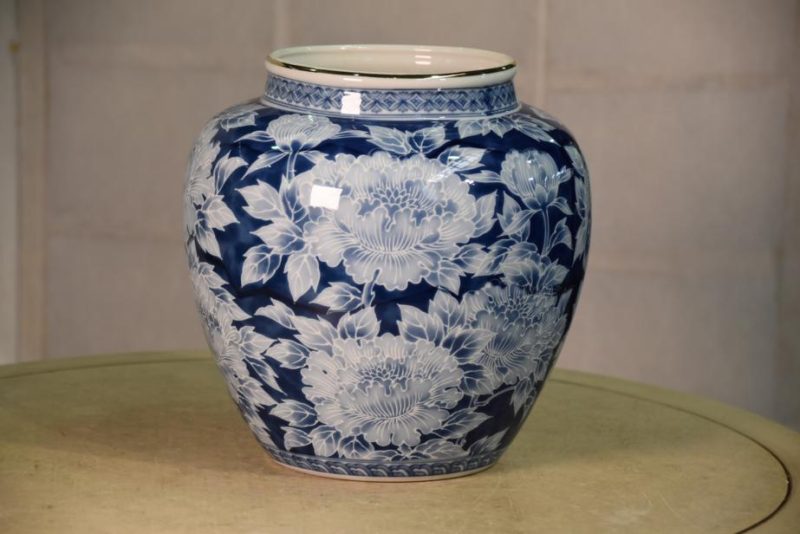 Japanese Blue and White Vase - Image 7
